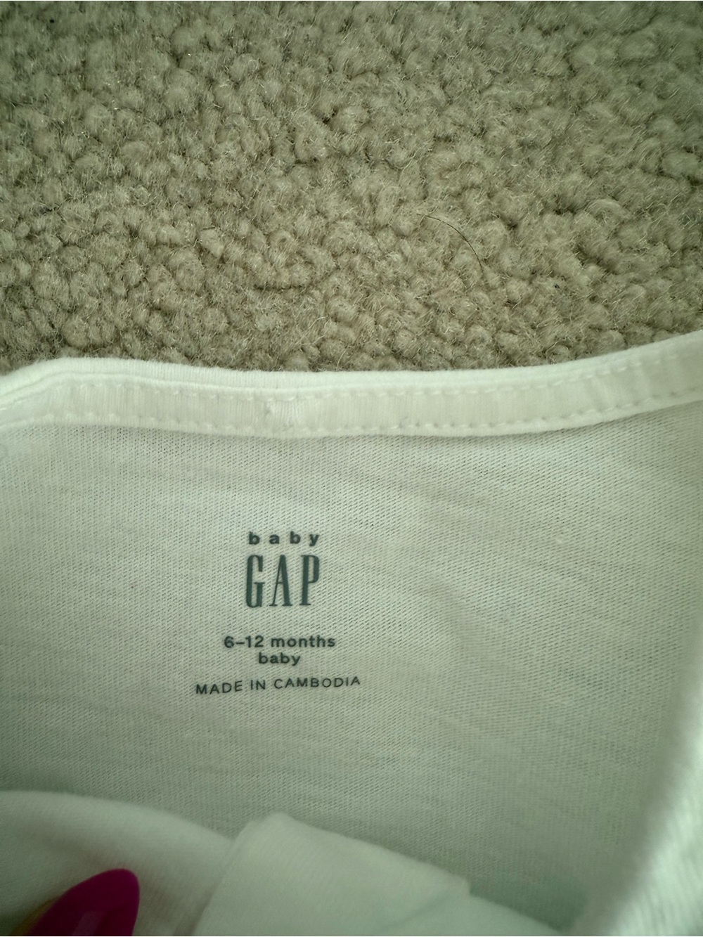 Baby gap White Eyelet Ruffle Baby Romper-size 6-12 month - Picture 3 of 3